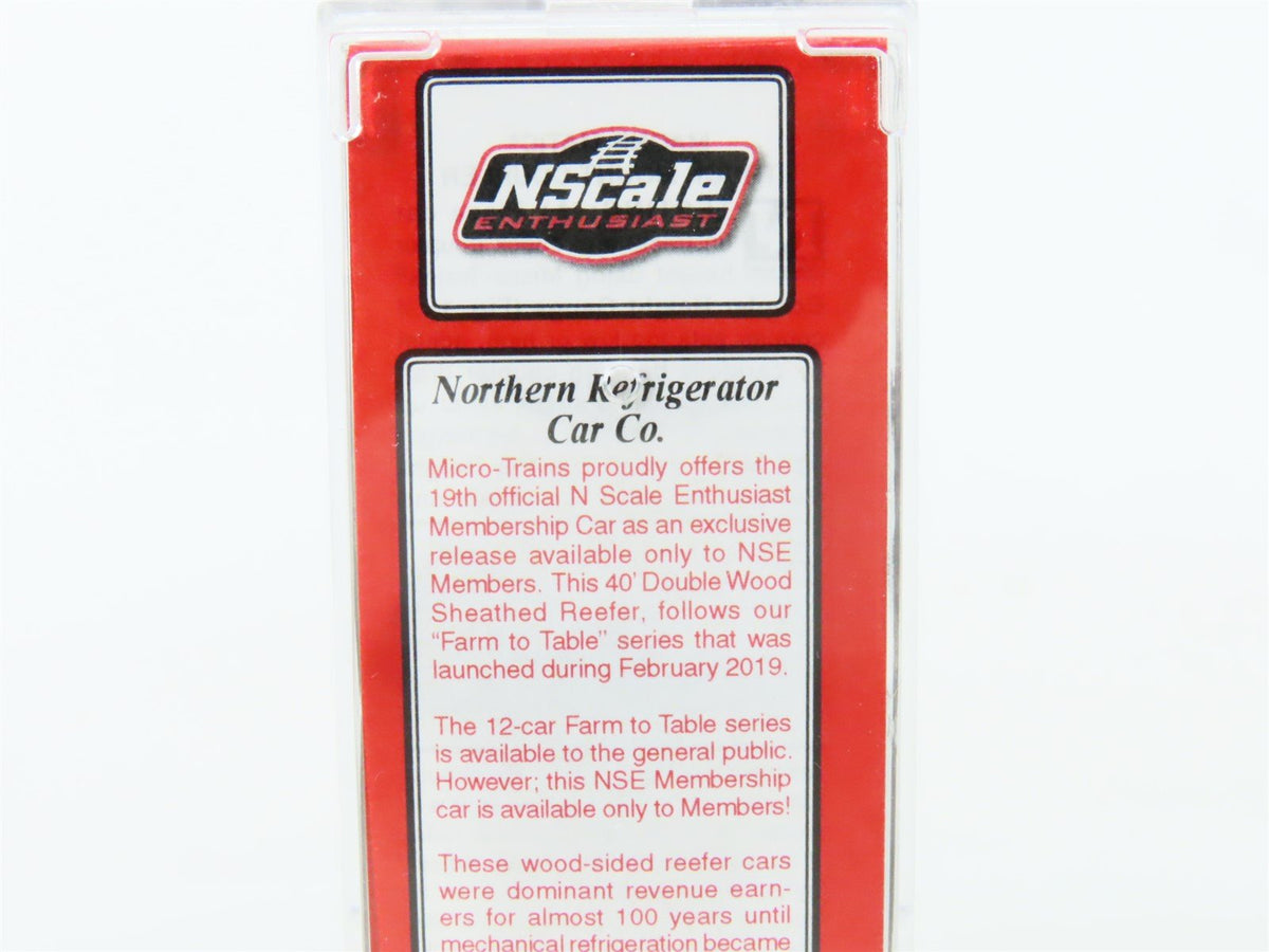 N Scale Micro-Trains MTL NSE 19-01 Northern Refrigerator Co 40&#39; Reefer Car #7100