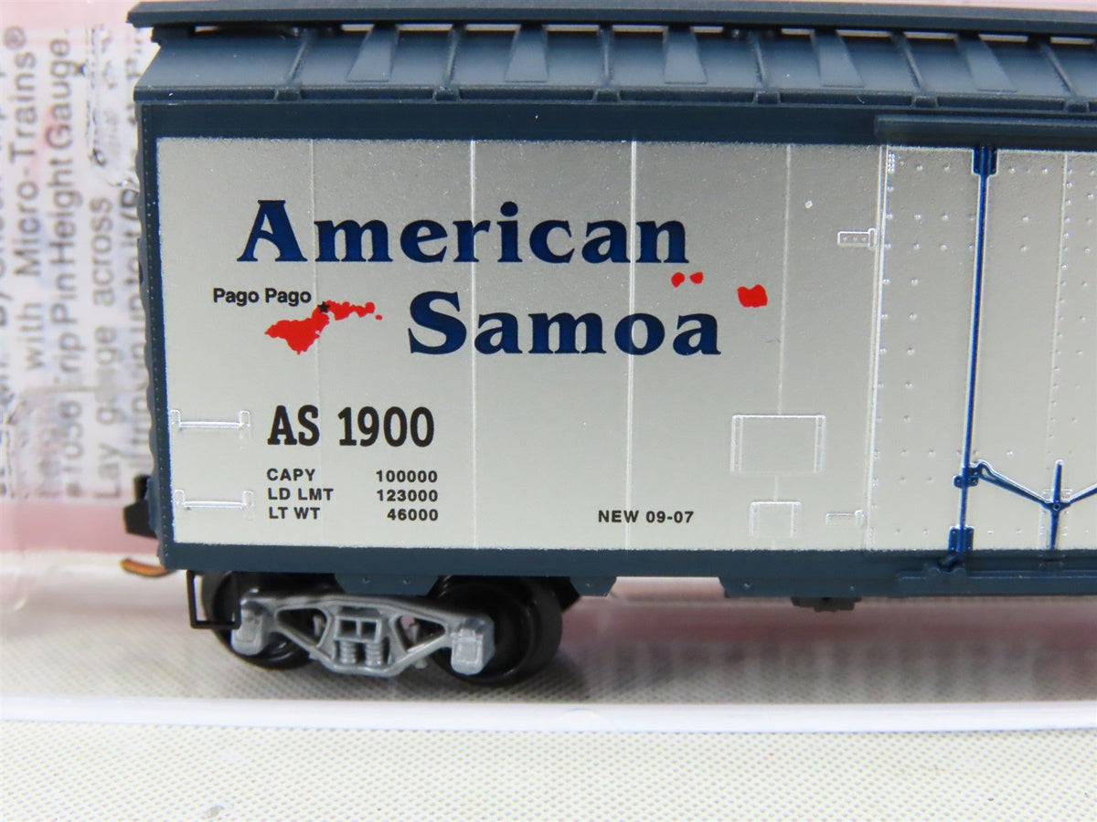 N Scale Micro-Trains MTL NSC 07-02 AS American Samoa 40&#39; Boxcar #1900