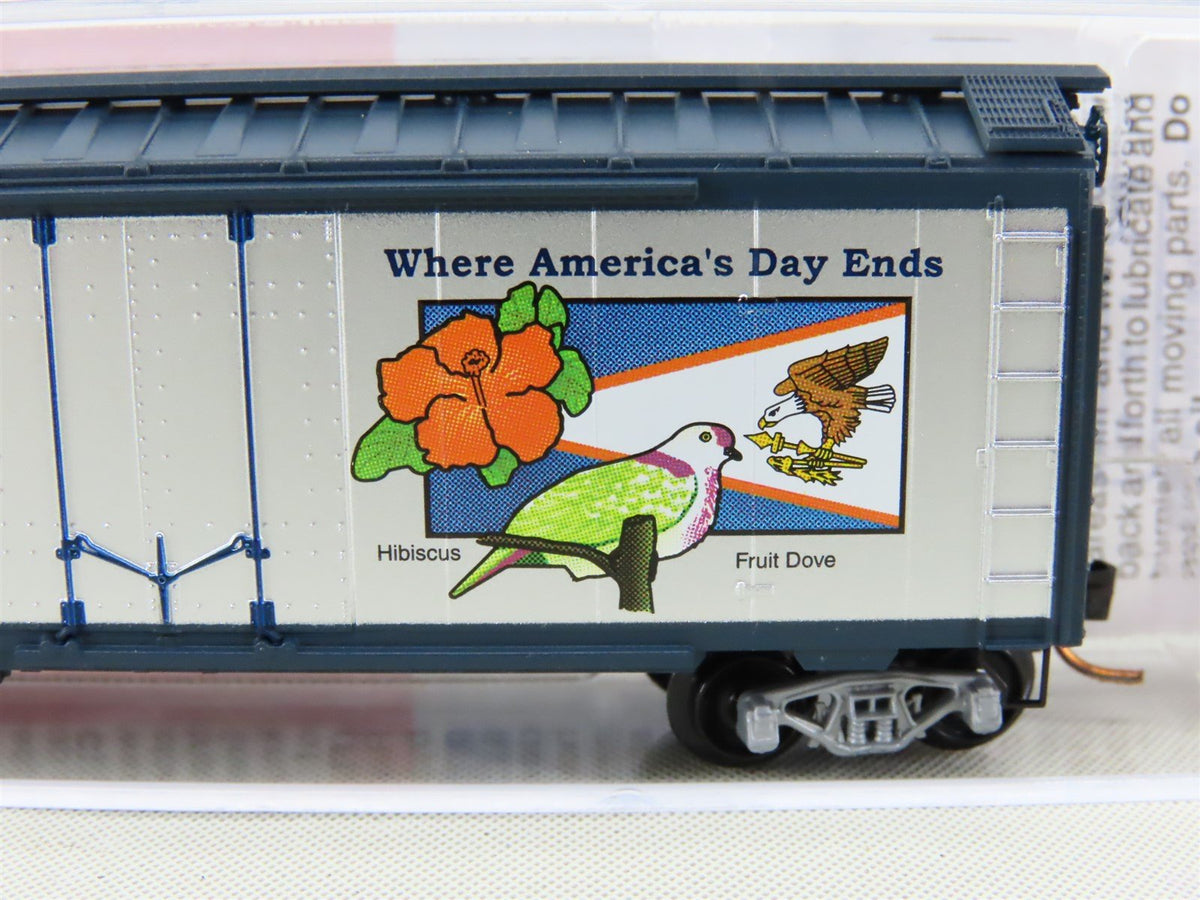 N Scale Micro-Trains MTL NSC 07-02 AS American Samoa 40&#39; Boxcar #1900