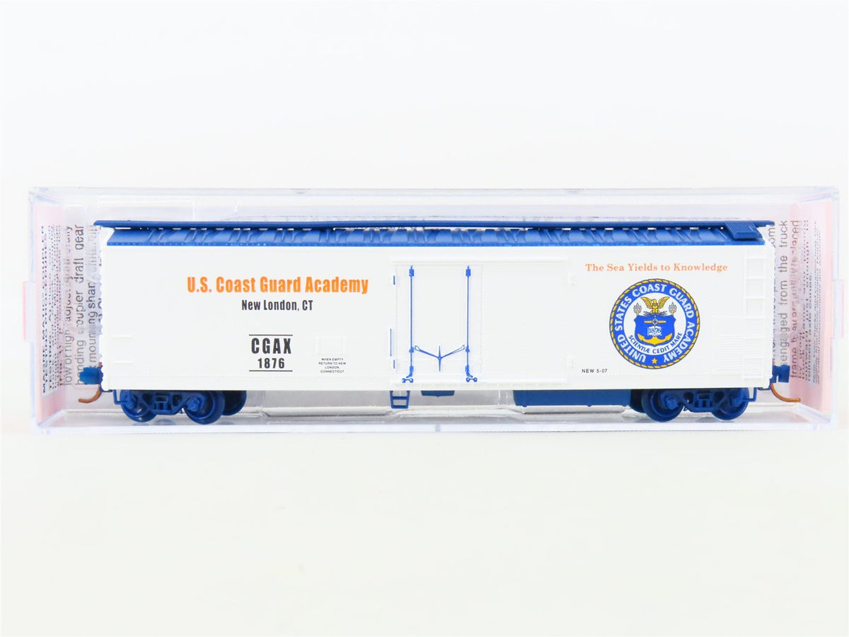 N Scale Micro-Trains MTL NSC 07-01 CGAX US Coast Guard 50&#39; Boxcar #1876