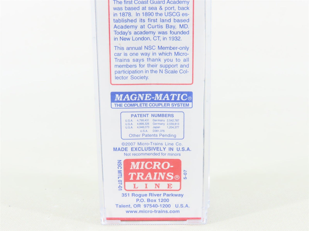 N Scale Micro-Trains MTL NSC 07-01 CGAX US Coast Guard 50&#39; Boxcar #1876