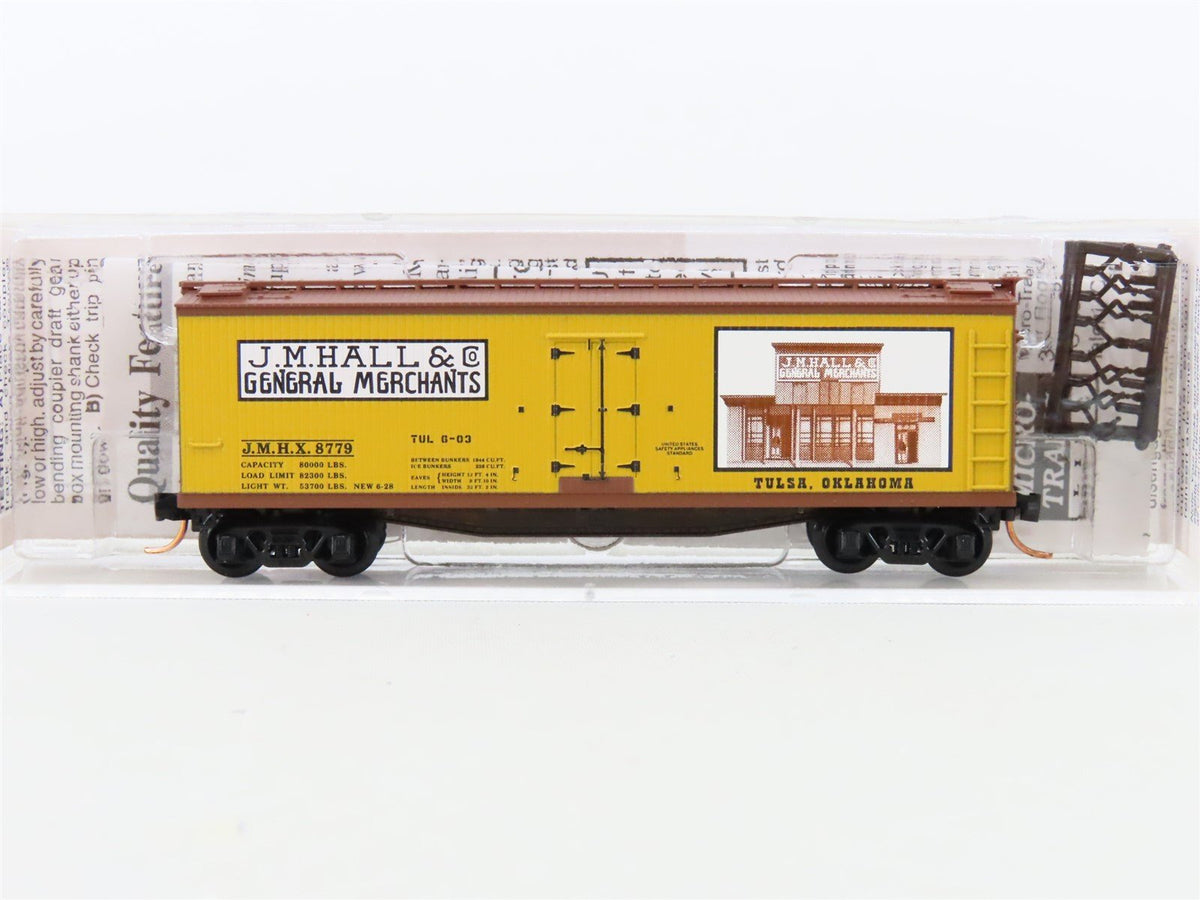 N Scale Micro-Trains MTL NSC 03-48 JMHX J.M. Hall 40&#39; Wood Reefer Car #8779