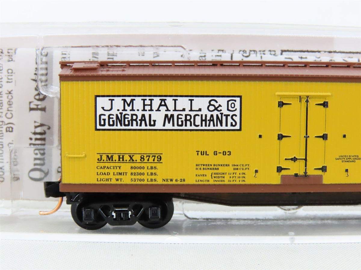 N Scale Micro-Trains MTL NSC 03-48 JMHX J.M. Hall 40&#39; Wood Reefer Car #8779