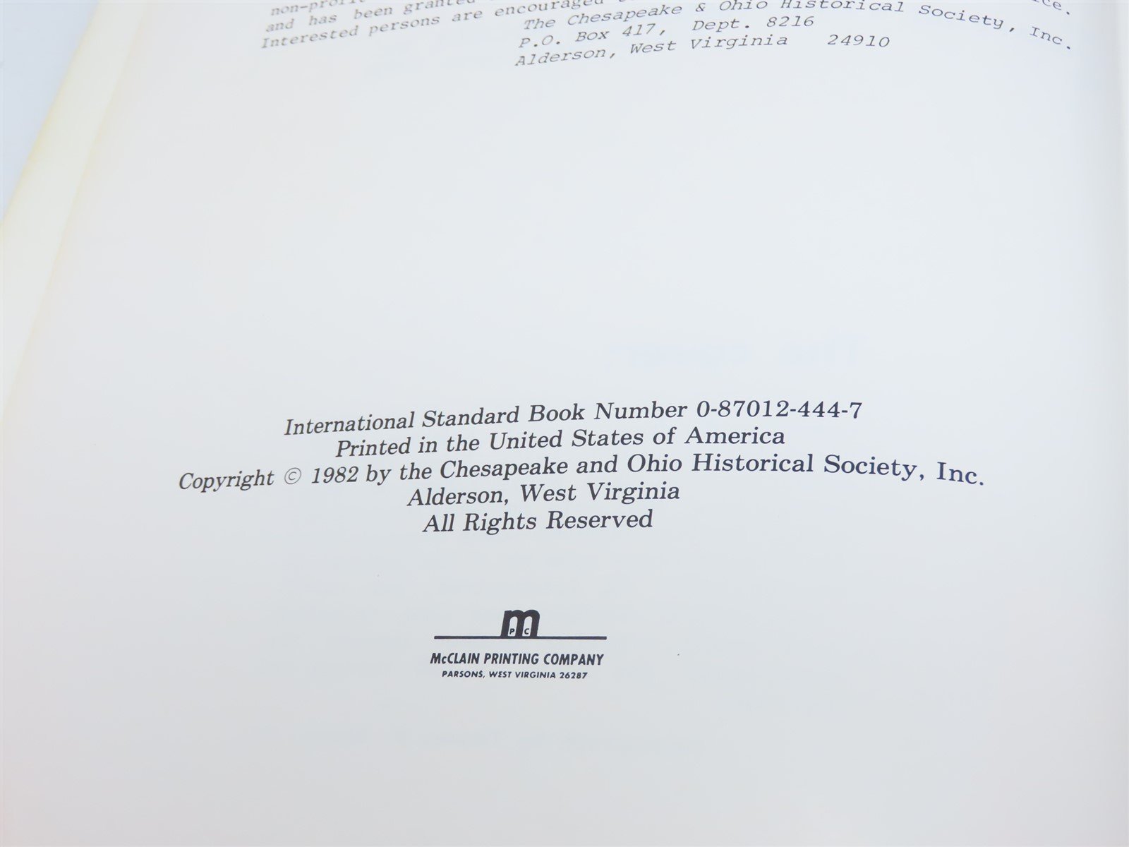 Chesapeake & Ohio Diesel Review by Carl W. Shaver ©1982 SC Book