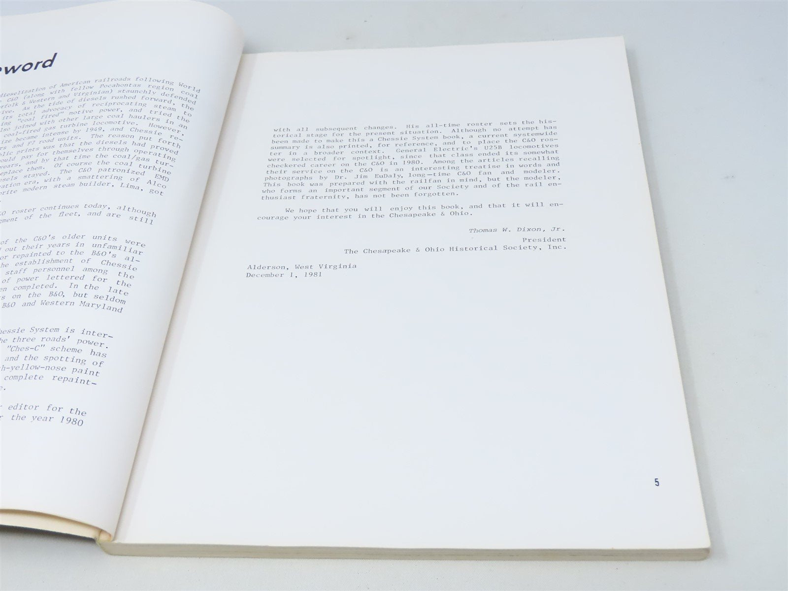 Chesapeake & Ohio Diesel Review by Carl W. Shaver ©1982 SC Book