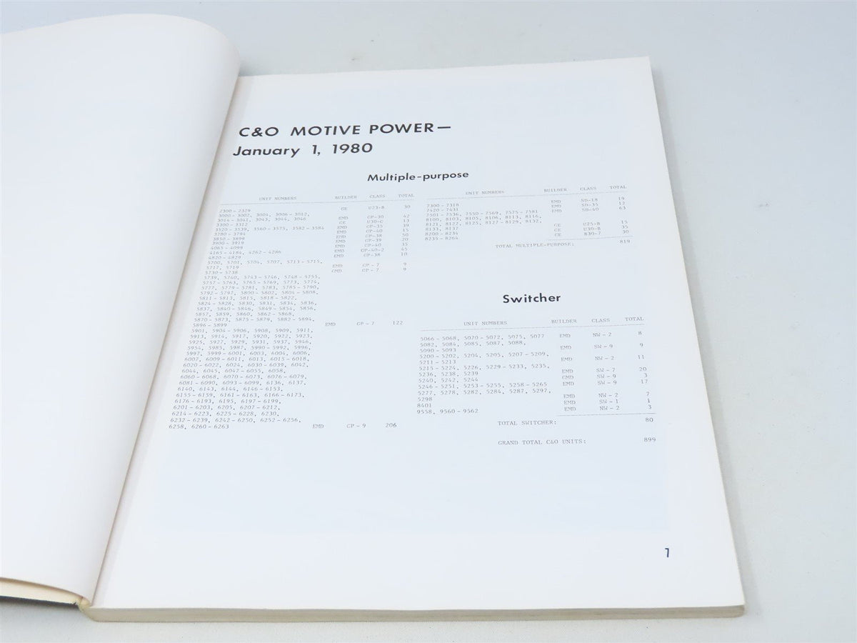Chesapeake &amp; Ohio Diesel Review by Carl W. Shaver ©1982 SC Book