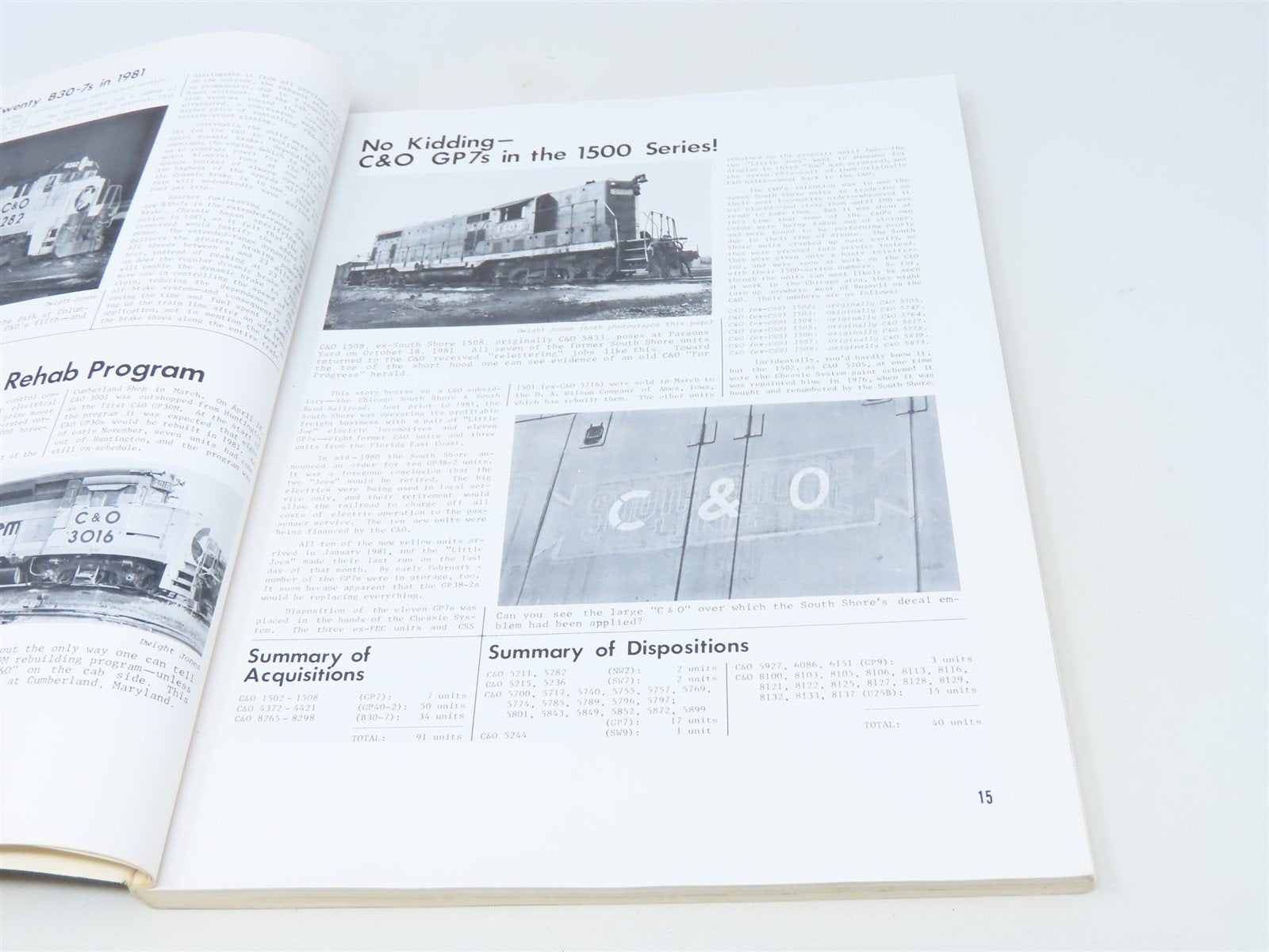 Chesapeake & Ohio Diesel Review by Carl W. Shaver ©1982 SC Book