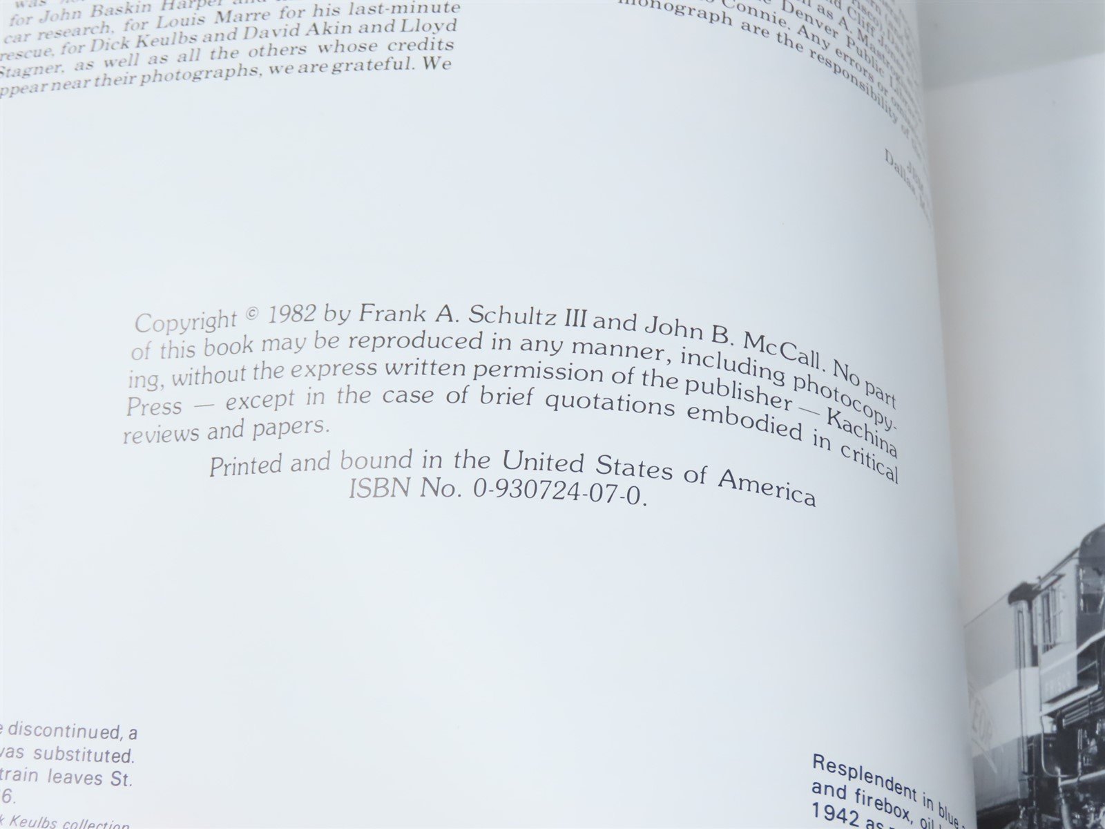 Frisco Southwest, a Late Steam-Early Diesel Pictorial by John McCall ©1982 SC Bk