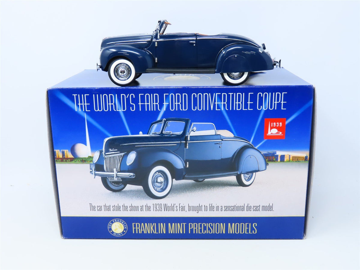 1/24 Scale Franklin Mint #B11YF77 1939 Ford Deluxe Convertible Coupe w/ COA