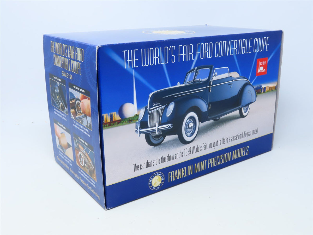 1/24 Scale Franklin Mint #B11YF77 1939 Ford Deluxe Convertible Coupe w/ COA