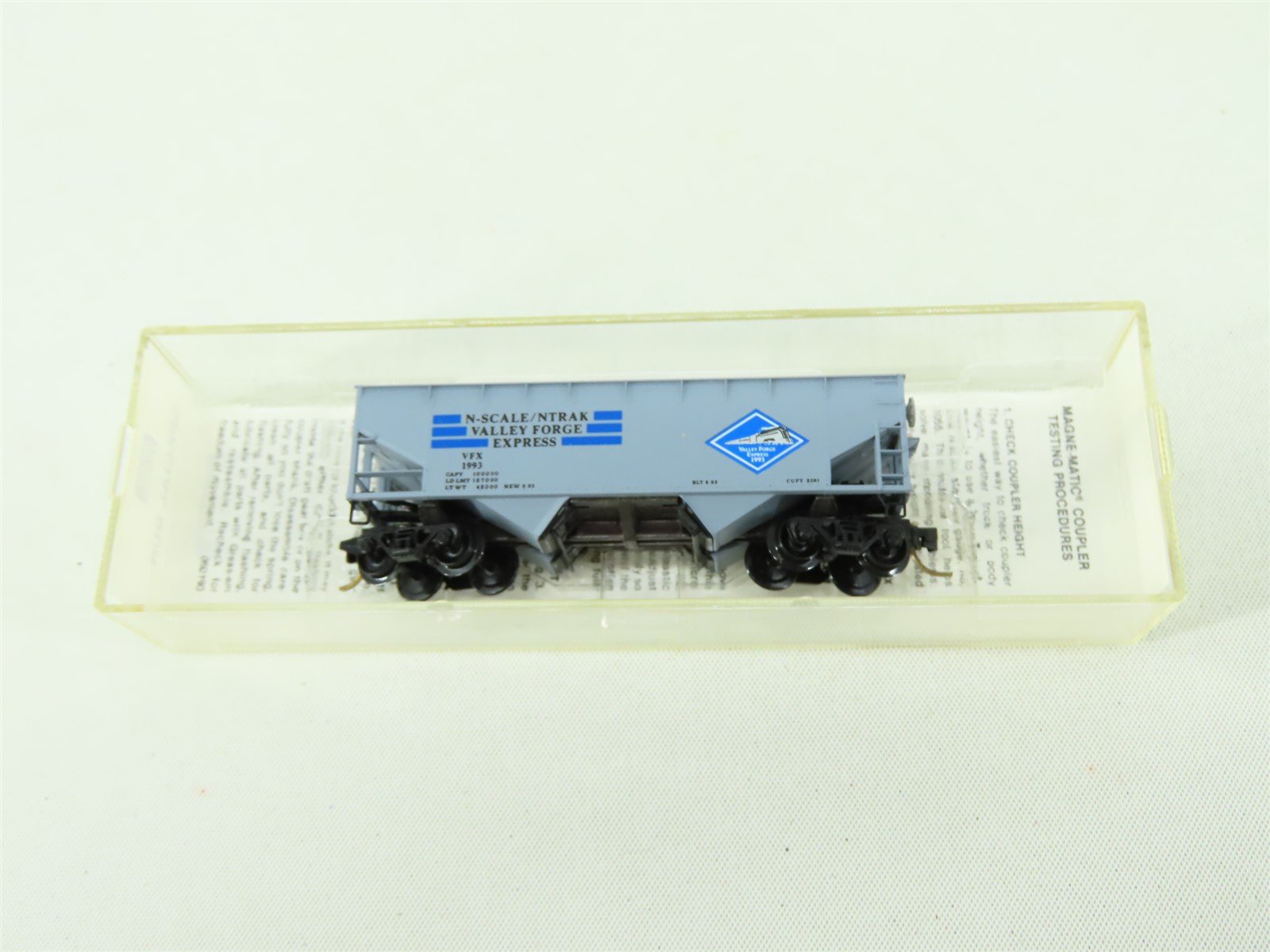 N Scale Micro-Trains MTL Special Run VFX Valley Forge Express 2 Bay Hopper #1993