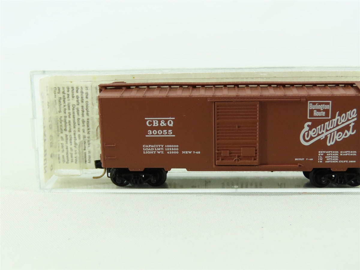 N Scale Micro-Trains MTL BLW-25 CB&amp;Q Burlington 40&#39; Boxcar #30055