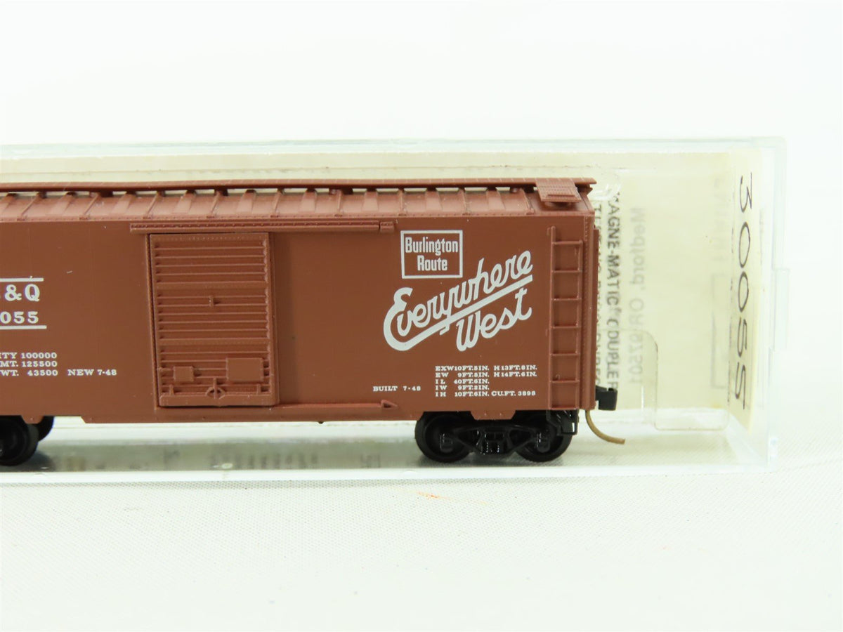 N Scale Micro-Trains MTL BLW-25 CB&amp;Q Burlington 40&#39; Boxcar #30055