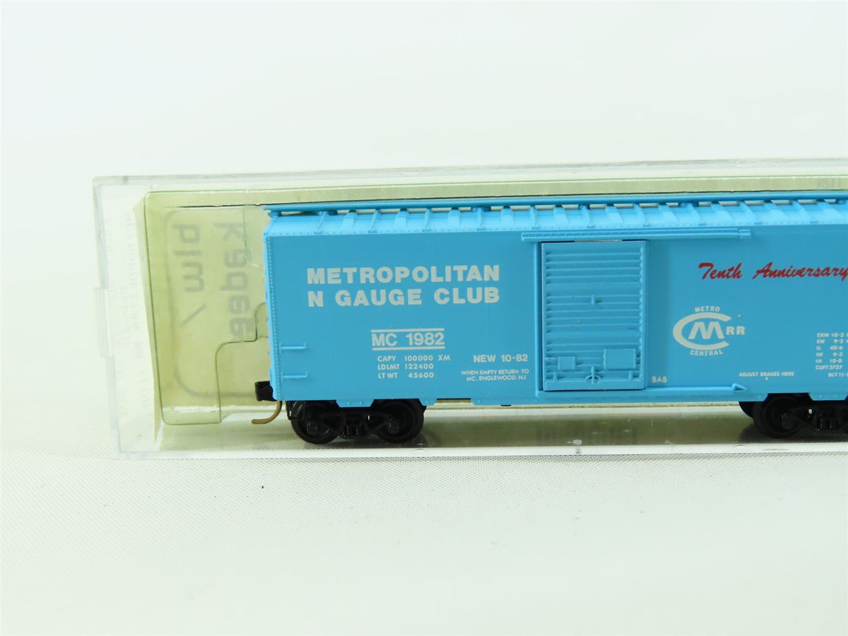 N Scale Micro-Trains MTL BLW-48 MC Metropolitan Club 40&#39; Boxcar #1982