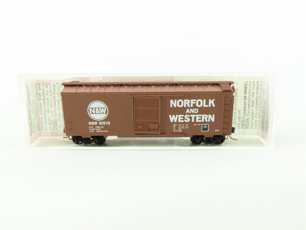 N Scale Micro-Trains MTL NSC 12-00 N&amp;W Norfolk &amp; Western 40&#39; Boxcar #42518