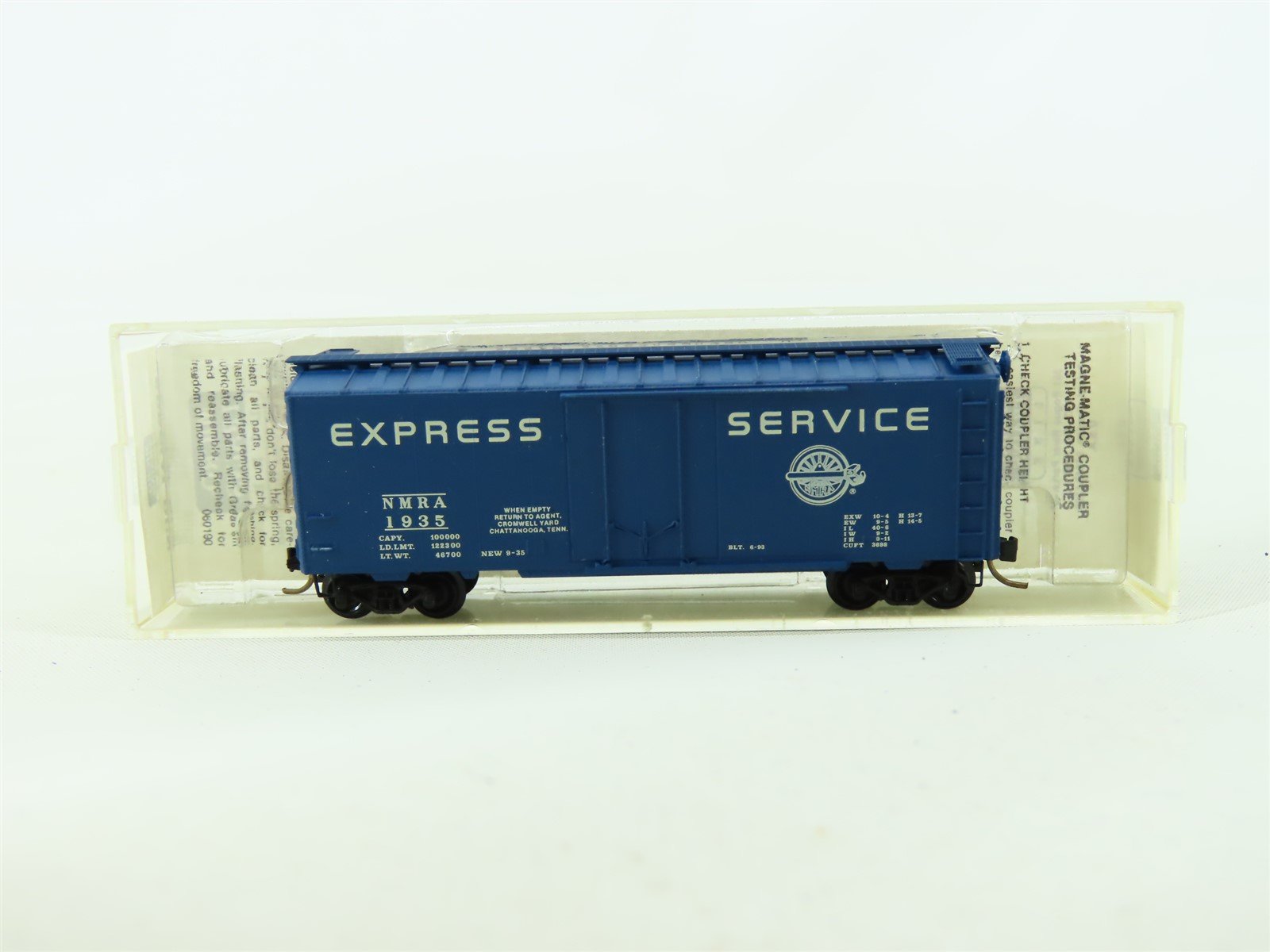 N Scale Micro-Trains MTL Special Run NMRA Express Service 40' Boxcar #1935