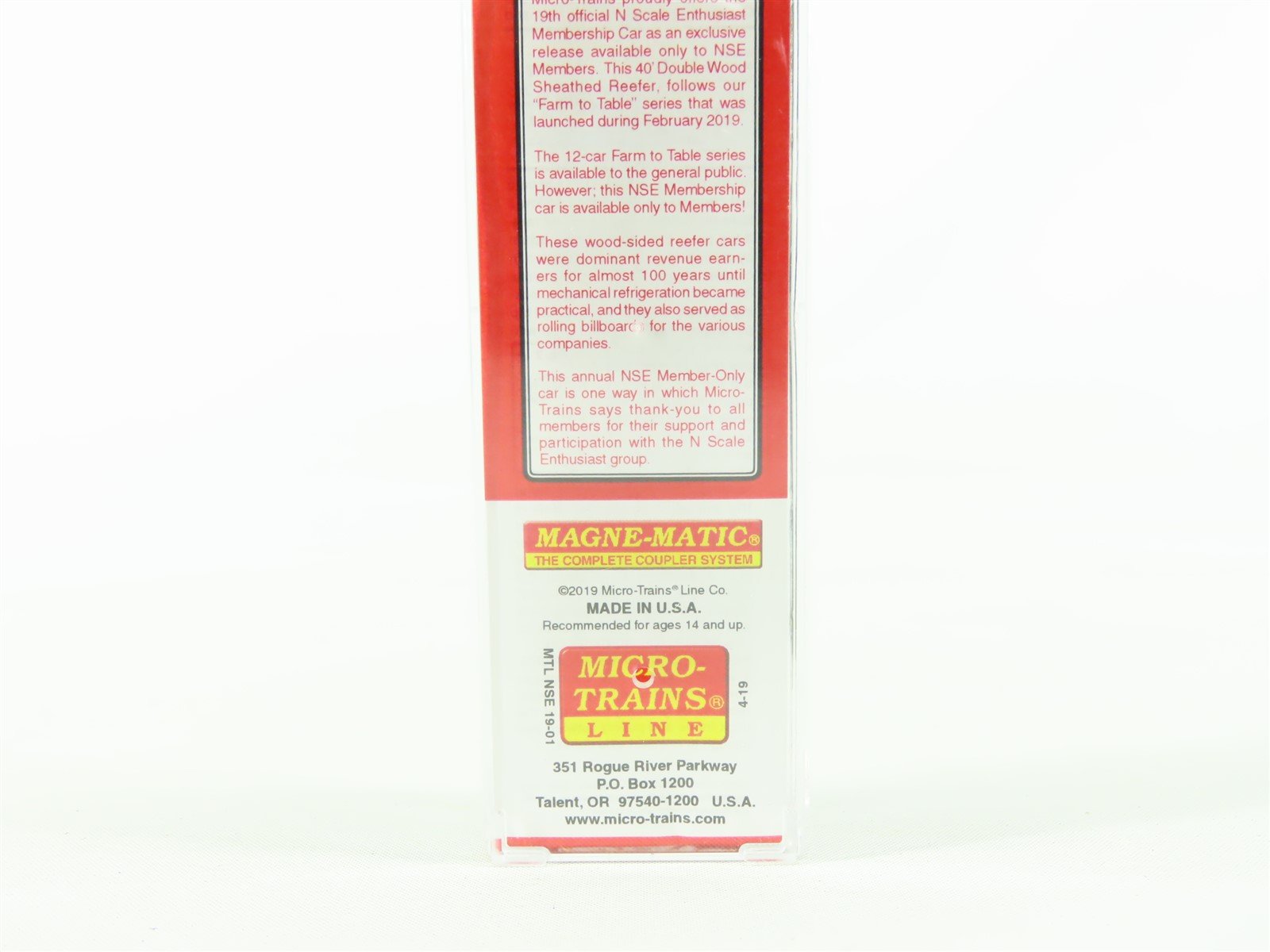 N Scale Micro-Trains MTL NSE 19-01 Northern Refrigerator 40' Wood Reefer #7100