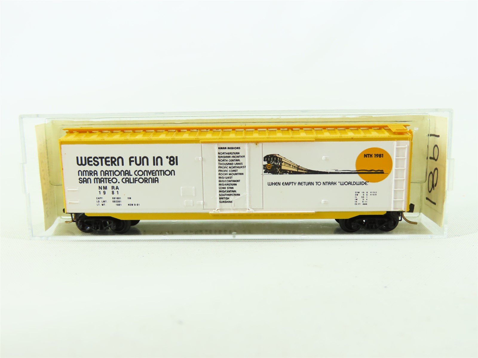 N Scale Micro-Trains MTL National Convention 51' Mech Reefer Western Fun in '81