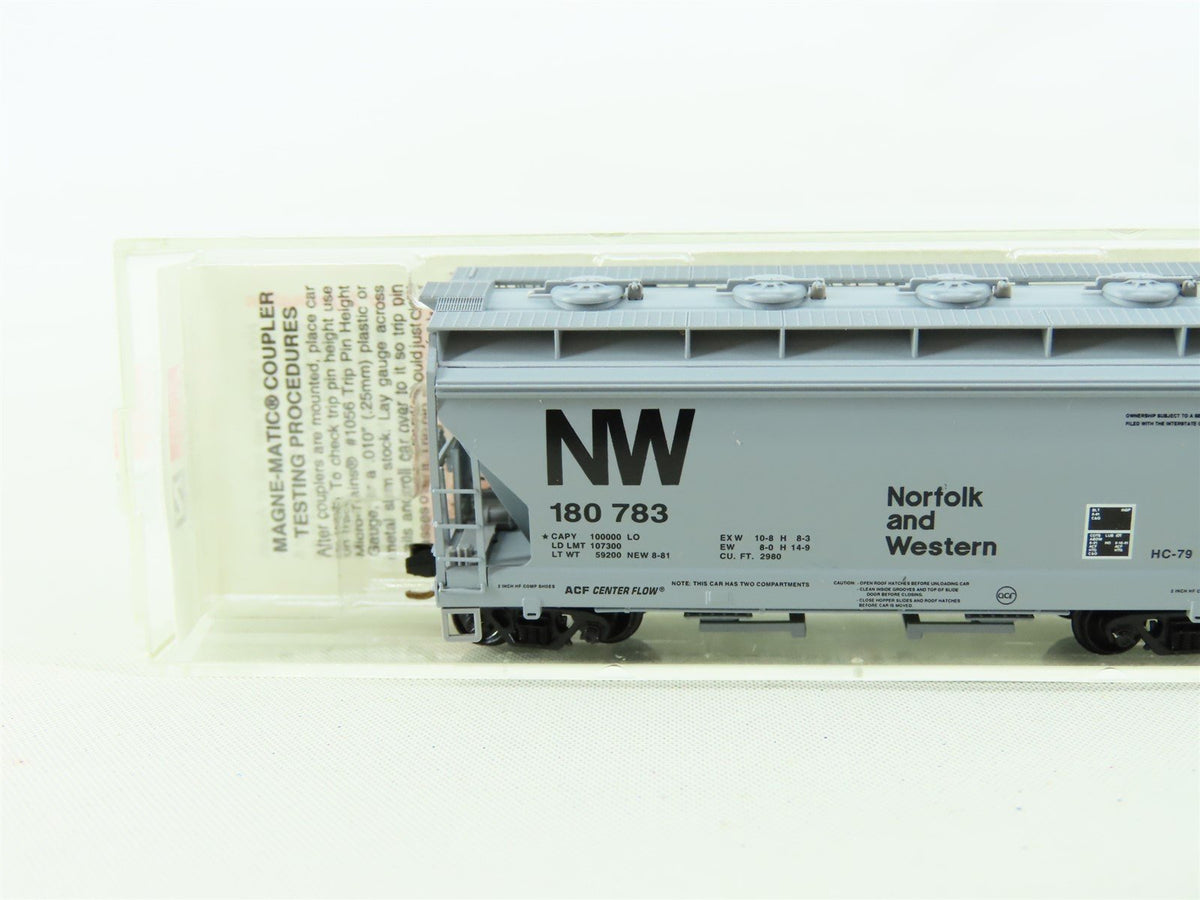 N Scale Micro-Trains MTL 92050 N&amp;W Norfolk &amp; Western 2 Bay Hopper Car #180783