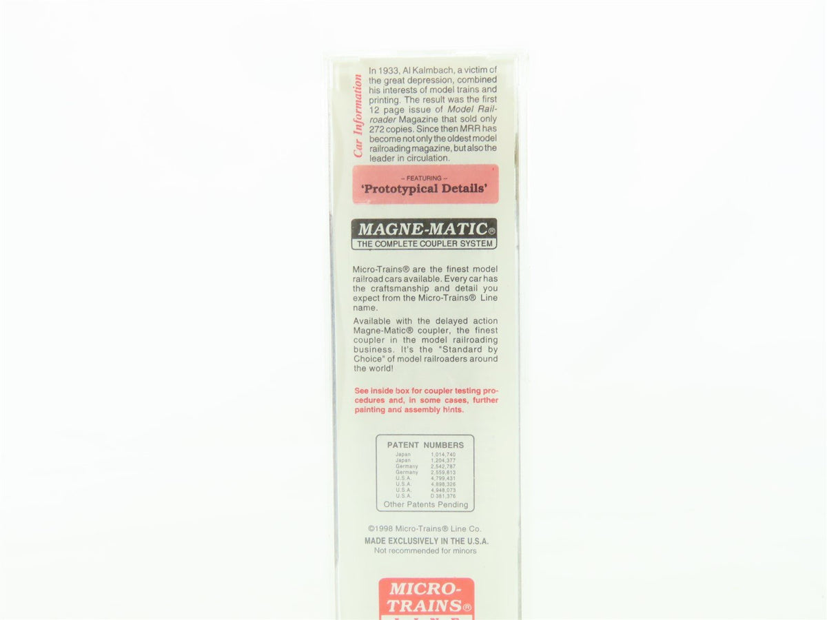 N Scale Micro-Trains MTL 32360 MR Model Railroader 65 Years 50&#39; Boxcar #346599