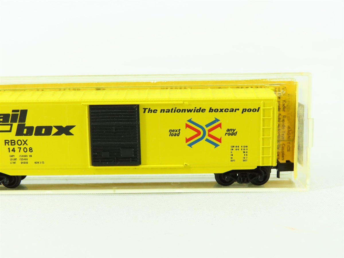 N Scale Micro-Trains MTL/Kadee 39021 RBOX Rail Box 50&#39; Boxcar #14708