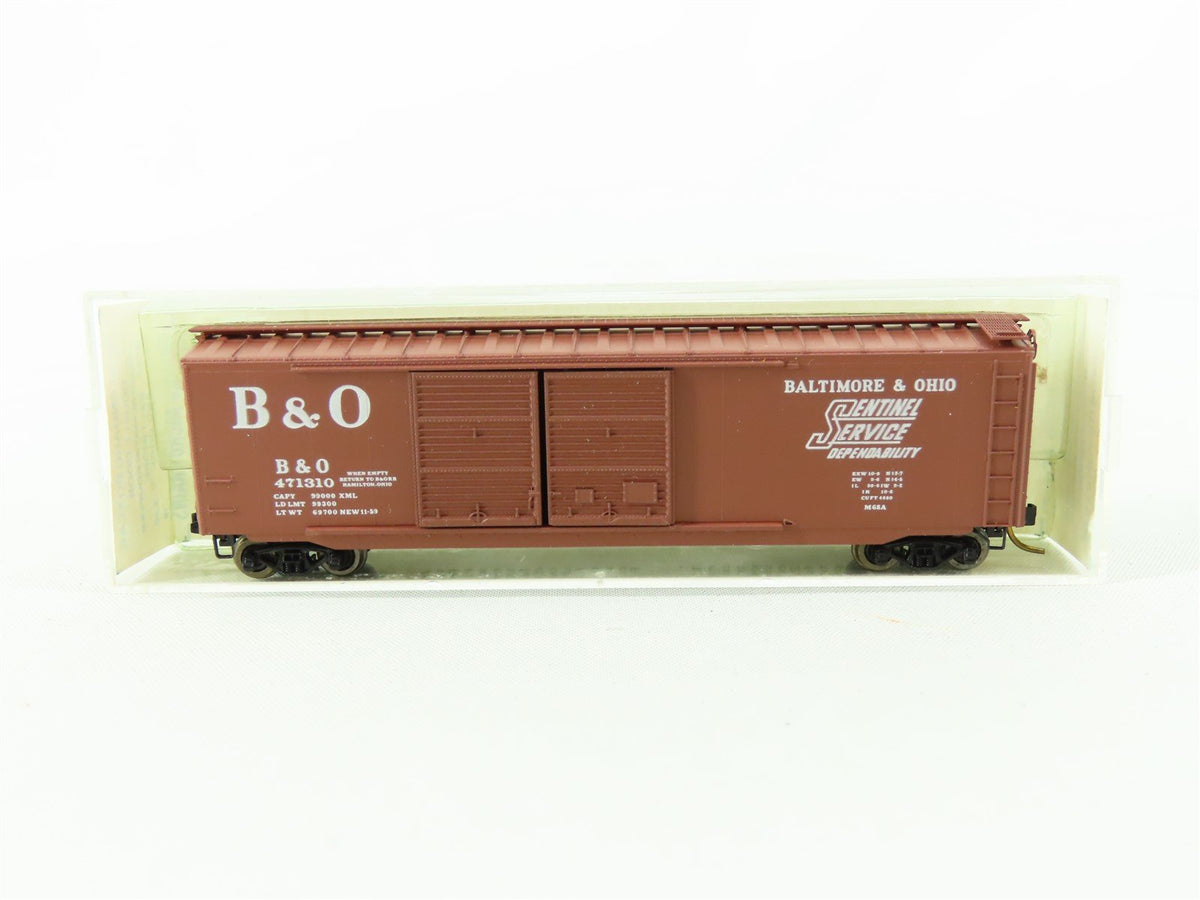 N Micro-Trains MTL/Kadee 34151 B&amp;O Baltimore &amp; Ohio Boxcar #471310 - Blue Label