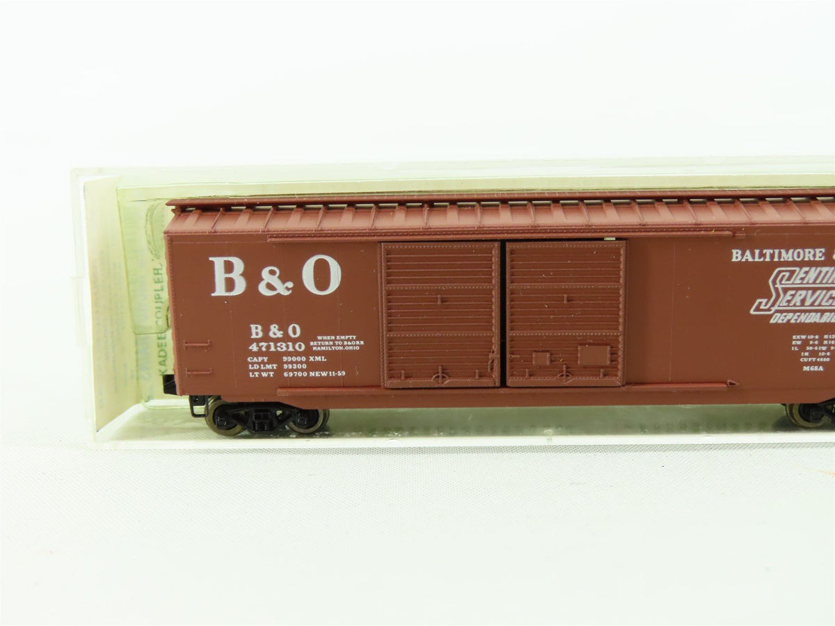 N Micro-Trains MTL/Kadee 34151 B&amp;O Baltimore &amp; Ohio Boxcar #471310 - Blue Label