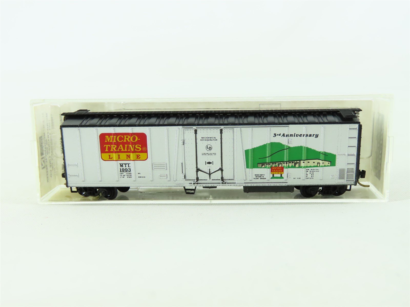 N Scale Micro-Trains MTL 70060 MTL 3rd Anniversary 51' Reefer Car #1993