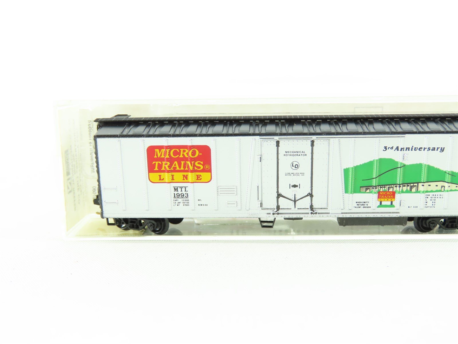 N Scale Micro-Trains MTL 70060 MTL 3rd Anniversary 51' Reefer Car #1993