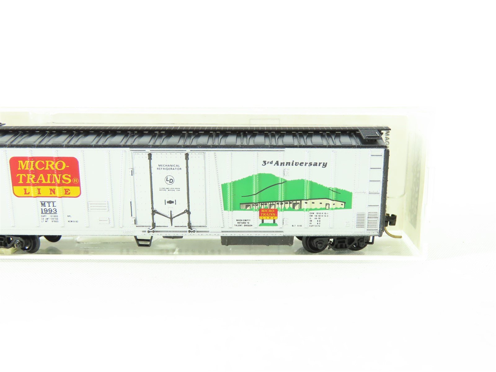 N Scale Micro-Trains MTL 70060 MTL 3rd Anniversary 51' Reefer Car #1993