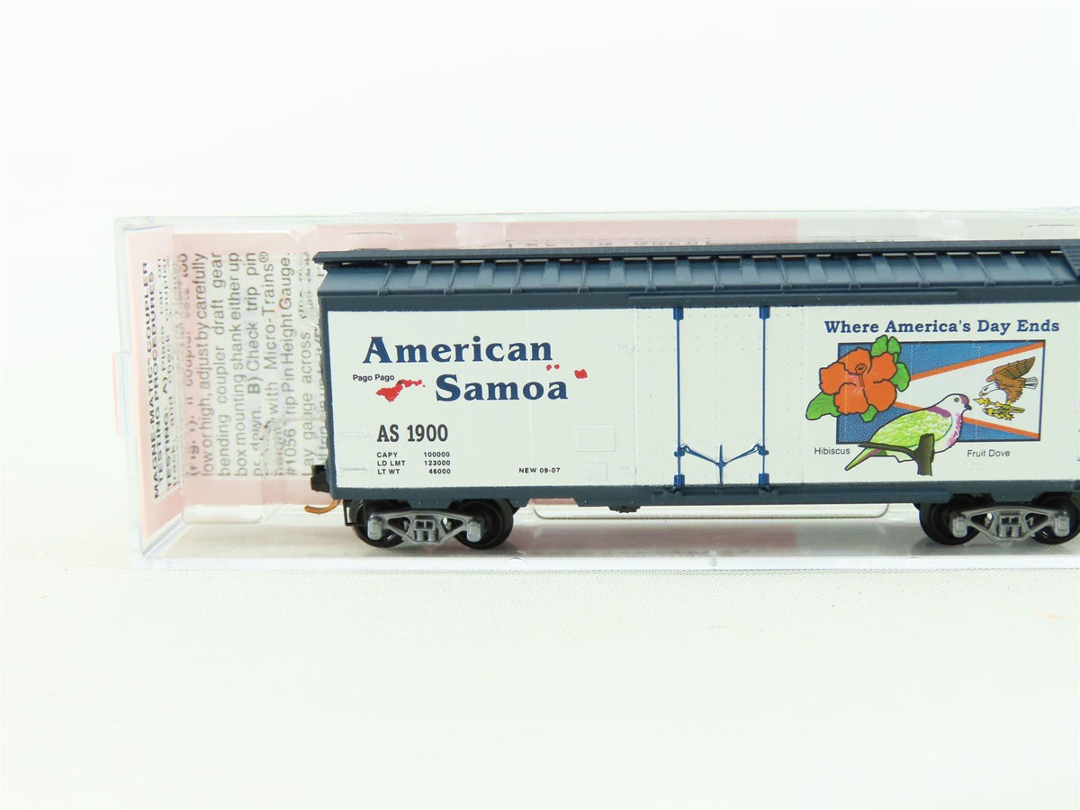 N Scale Micro-Trains MTL NSC 07-02 AS American Samoa 40&#39; Boxcar #1900