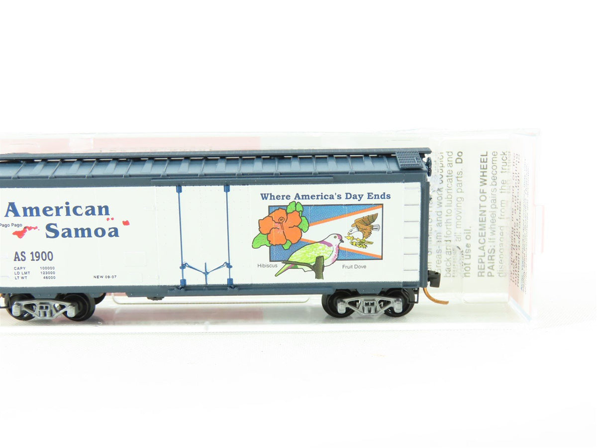 N Scale Micro-Trains MTL NSC 07-02 AS American Samoa 40&#39; Boxcar #1900