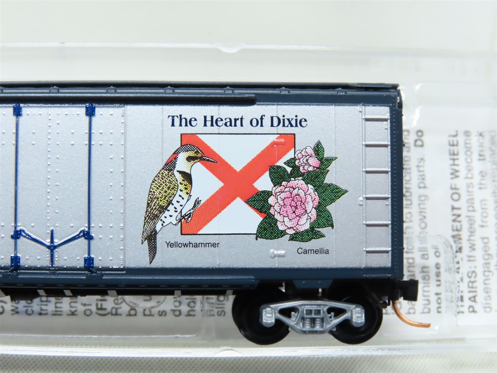 N Scale Micro-Trains MTL 21372 AL Alabama State 40' Plug Door Box Car #1819