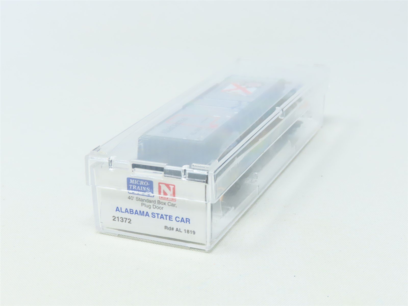 N Scale Micro-Trains MTL 21372 AL Alabama State 40' Plug Door Box Car #1819
