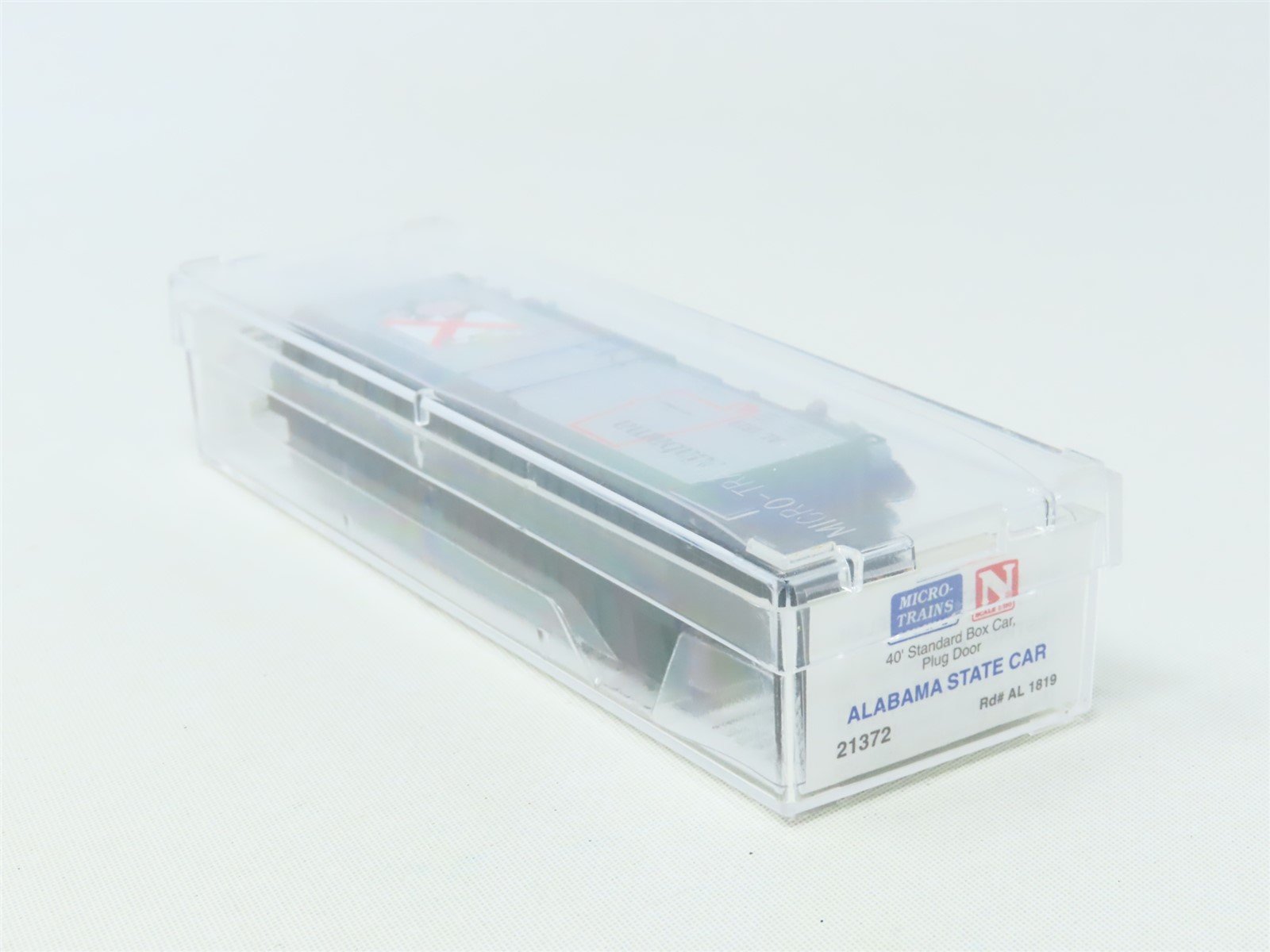N Scale Micro-Trains MTL 21372 AL Alabama State 40' Plug Door Box Car #1819