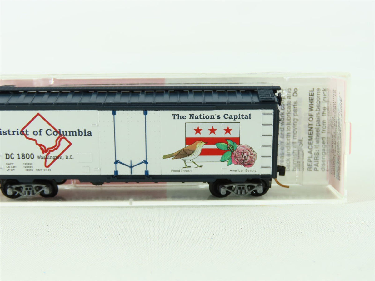 N Scale Micro-Trains MTL NSC 4-03 DC District of Columbia 40&#39; Boxcar #1800