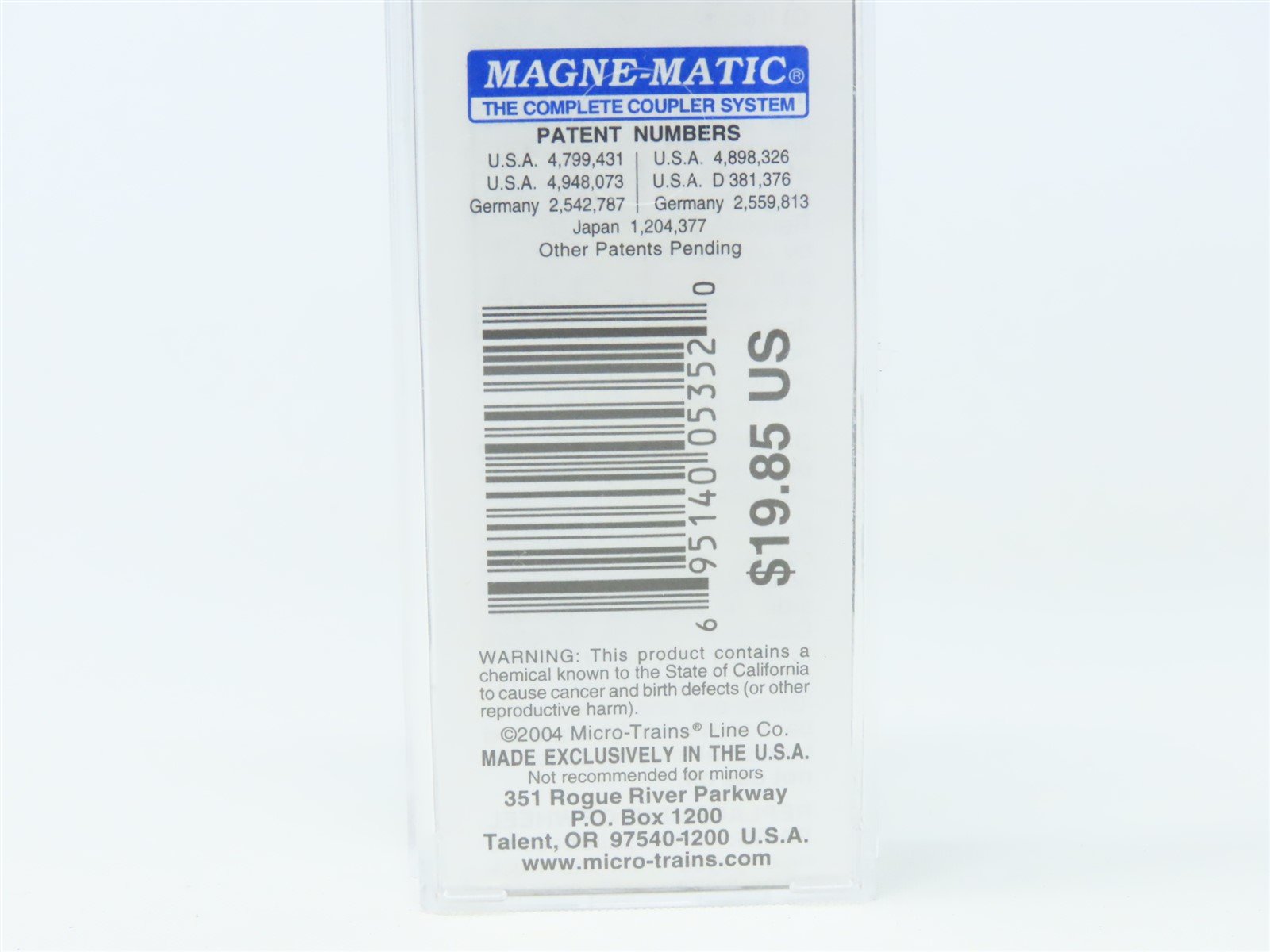 N Scale Micro-Trains MTL 21383 AR Arkansas State 40' Plug Door Box Car #1836