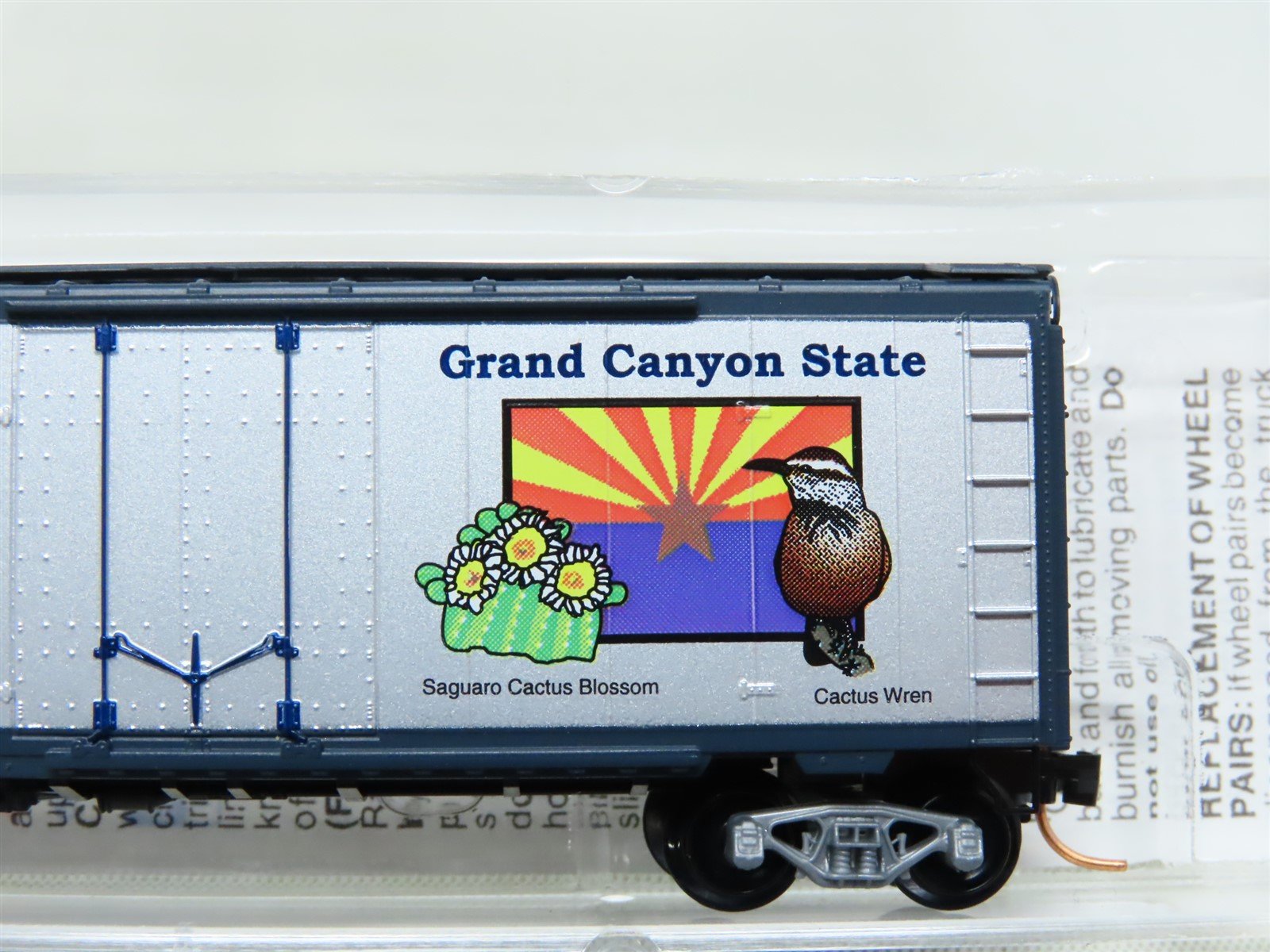 N Scale Micro-Trains MTL 21381 AZ Arizona State 40' Plug Door Box Car #1912