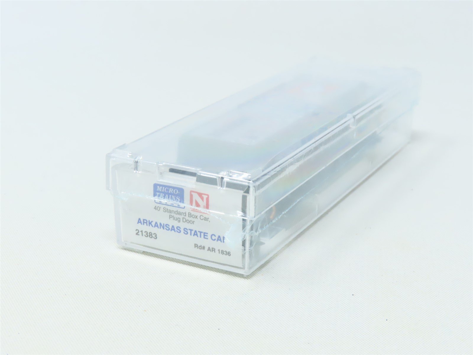 N Scale Micro-Trains MTL 21383 AR Arkansas 40' Plug Door Box Car #1836 Sealed