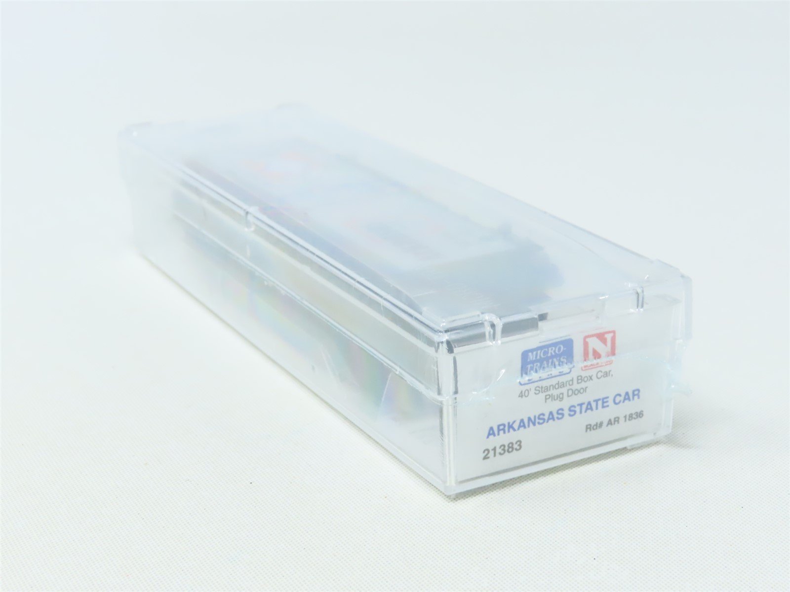 N Scale Micro-Trains MTL 21383 AR Arkansas 40' Plug Door Box Car #1836 Sealed