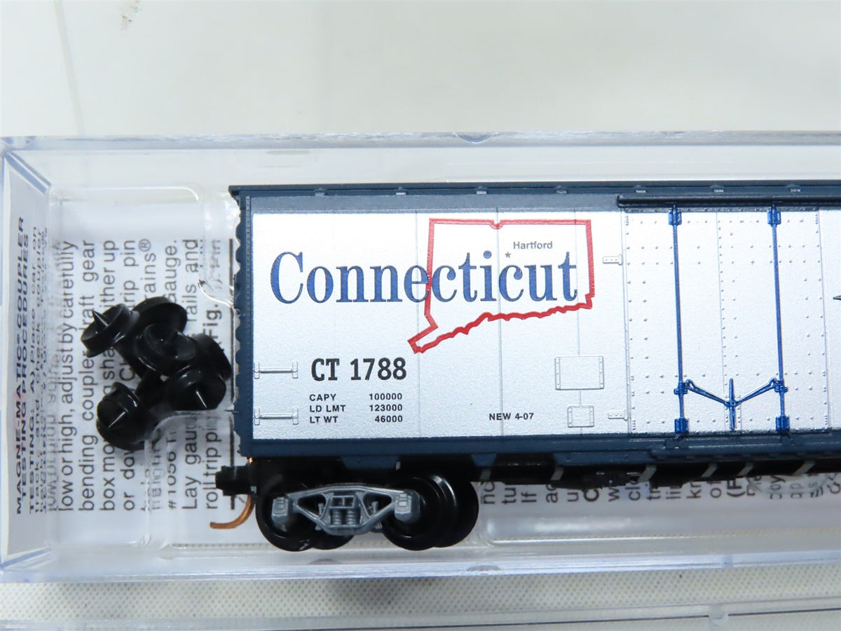 N Scale Micro-Trains MTL 02100412 CT Connecticut State 40&#39; Box Car #1788