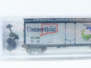 N Scale Micro-Trains MTL 02100412 CT Connecticut State 40' Box Car #1788 Sealed