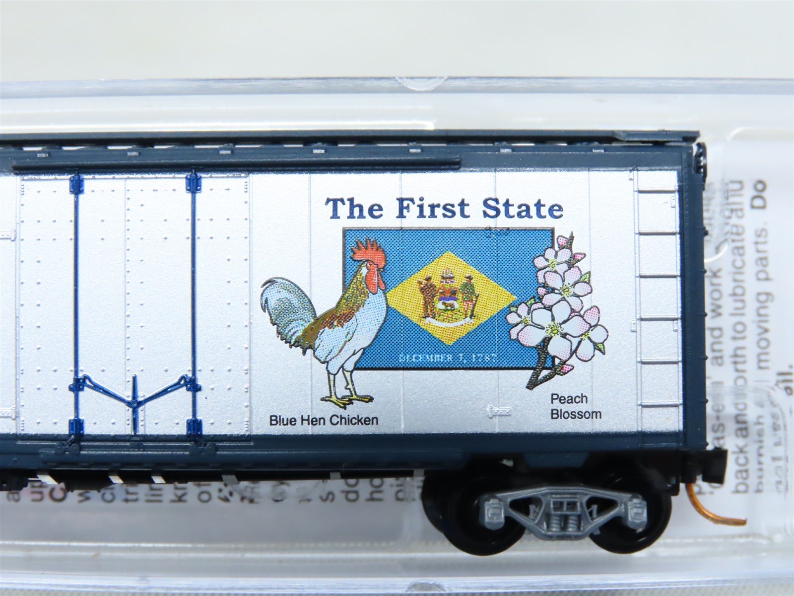 N Scale Micro-Trains MTL 02100414 DE Delaware State 40' Plug Door Box Car #1787
