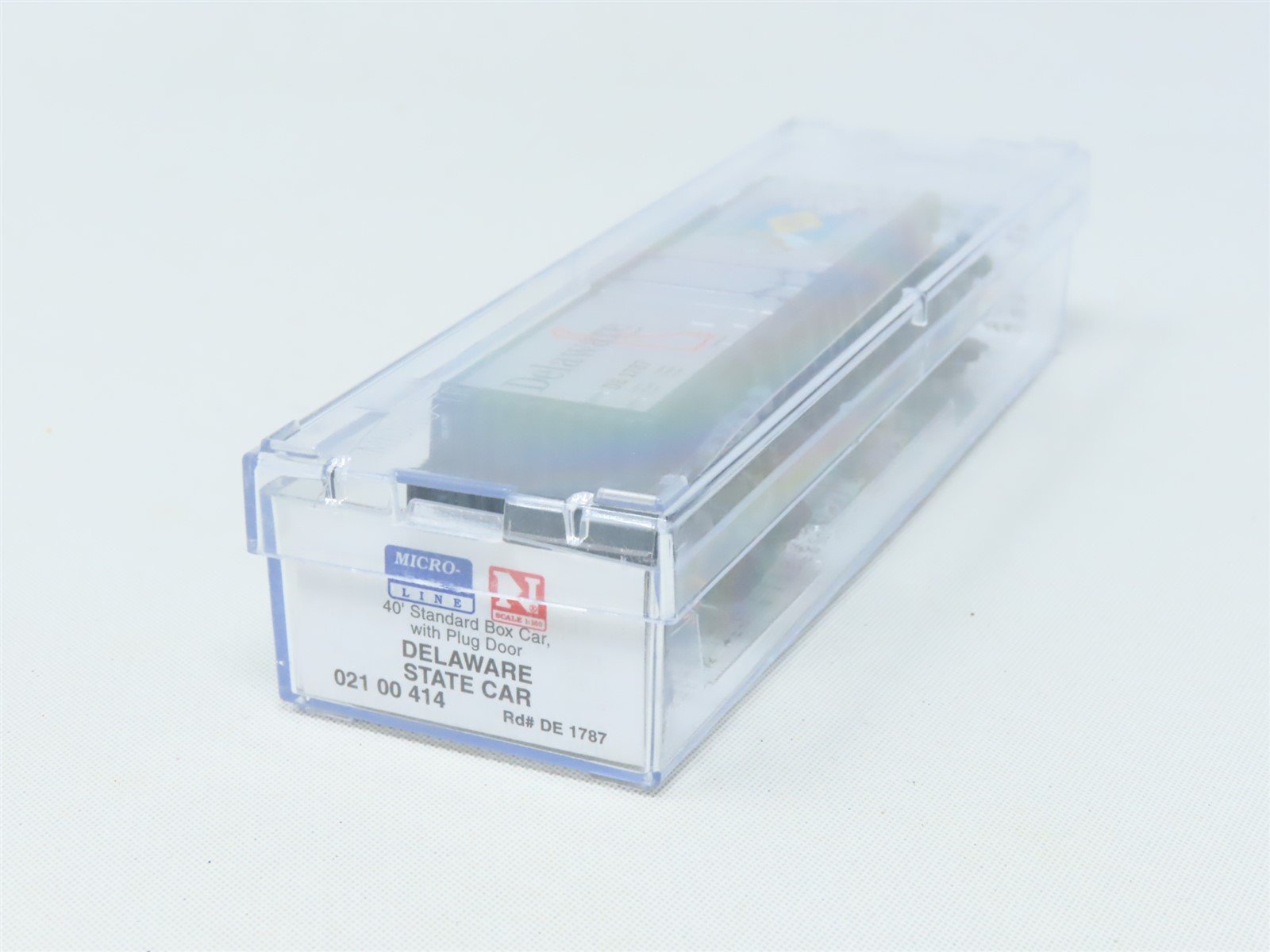 N Scale Micro-Trains MTL 02100414 DE Delaware State 40' Plug Door Box Car #1787