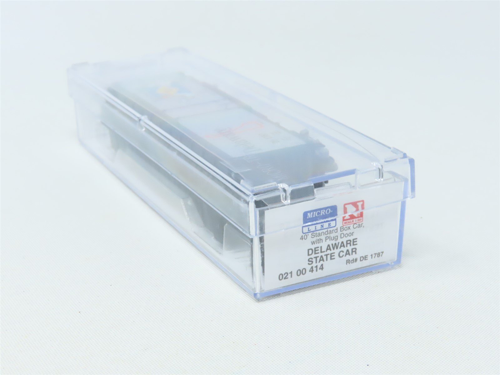N Scale Micro-Trains MTL 02100414 DE Delaware State 40' Plug Door Box Car #1787