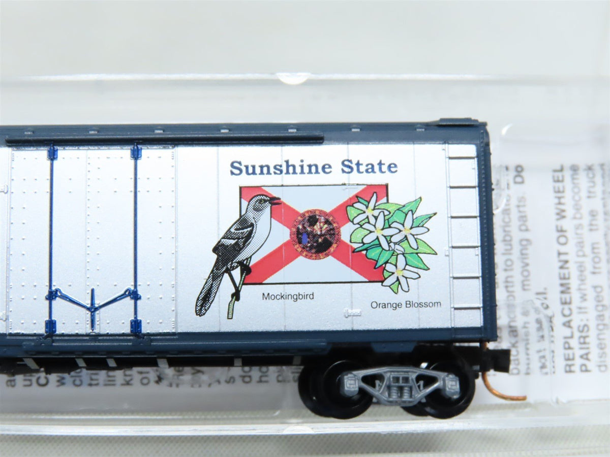 N Scale Micro-Trains MTL 02100397 FL Florida State 40&#39; Plug Door Box Car #1845