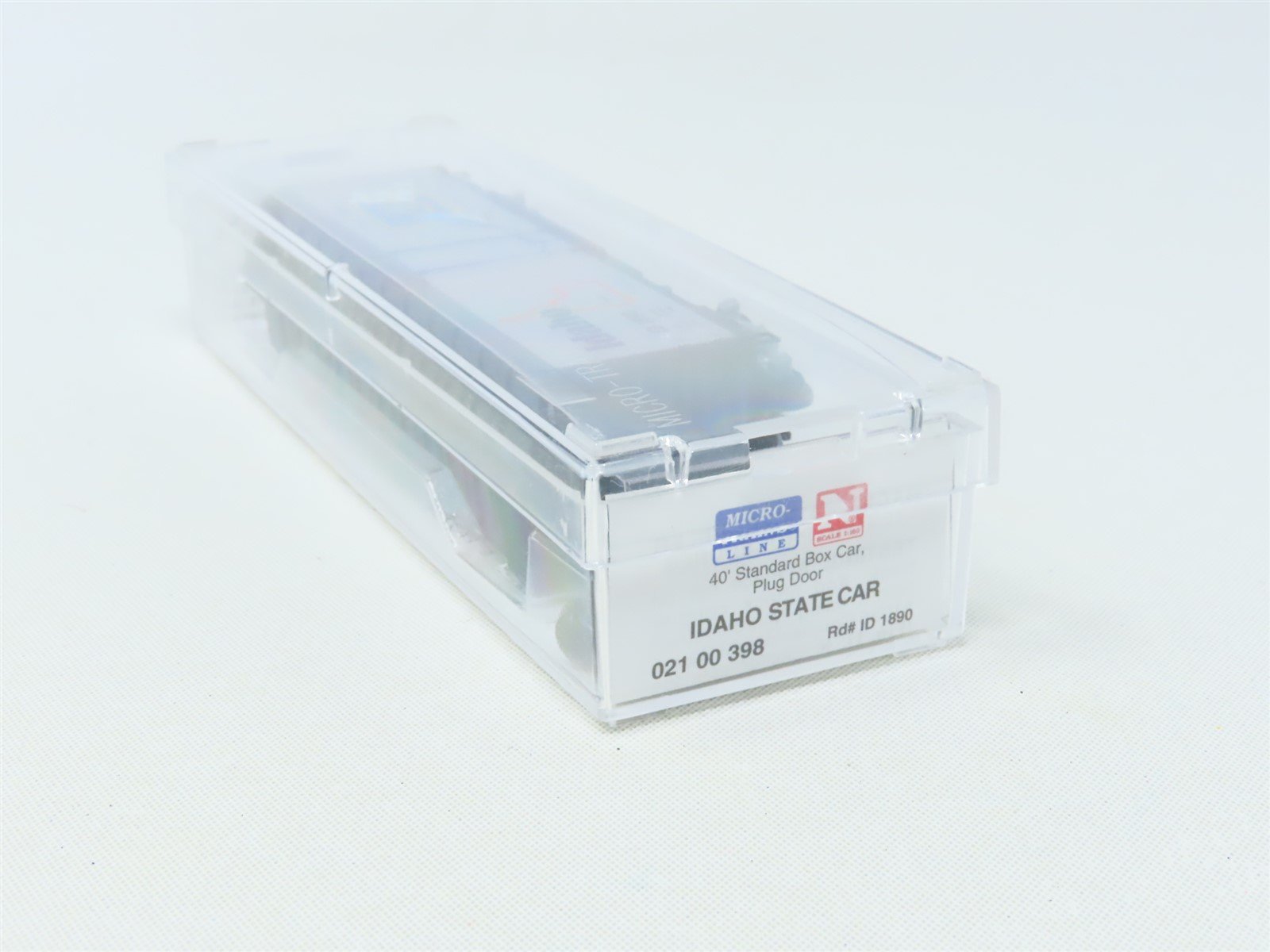 N Scale Micro-Trains MTL 02100398 ID Idaho State 40' Plug Door Box Car #1890