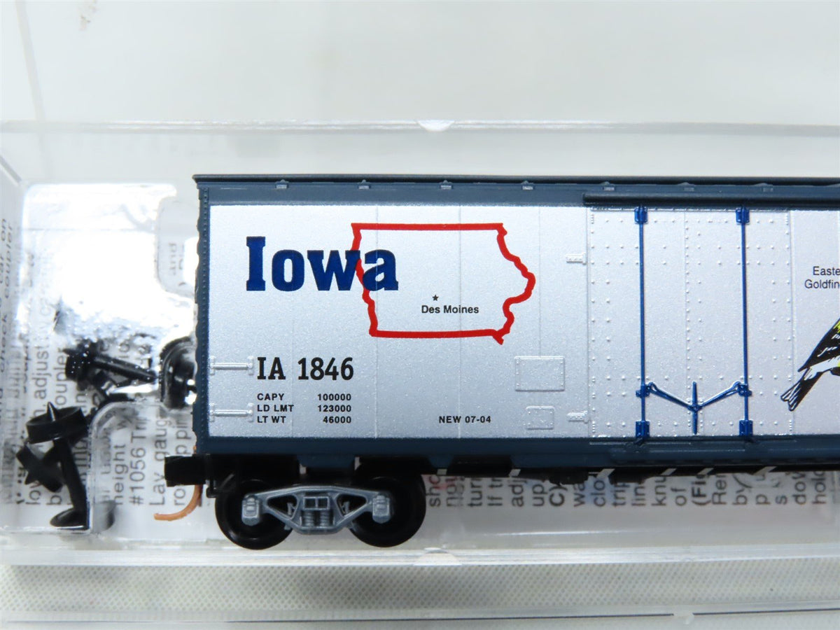 N Scale Micro-Trains MTL 21380 IA Iowa State 40&#39; Plug Door Box Car #1846