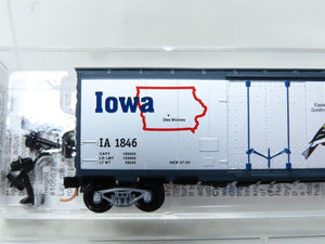 N Scale Micro-Trains MTL 21380 IA Iowa State 40' Plug Door Box Car #1846