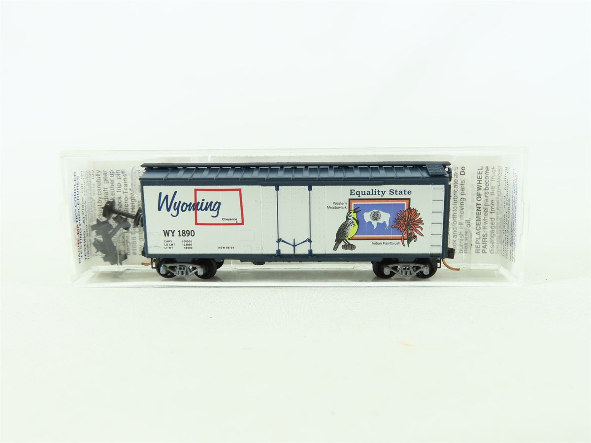 N Scale Micro-Trains MTL 21379 Wyoming State 40&#39; Boxcar #1890